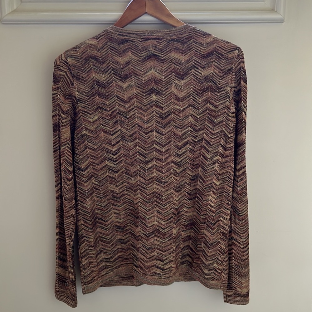Missoni X Target Womens Cardigan Sweater.
Chevron Brown Metallic Gold Thread XL - Picture 7 of 10